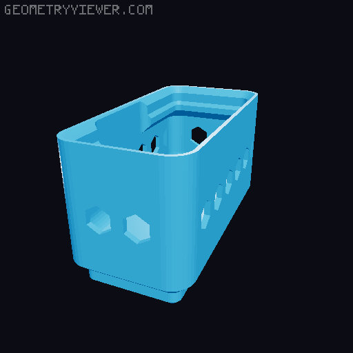 Gridfinity Hex Bins all sizes 3D model thumbnail