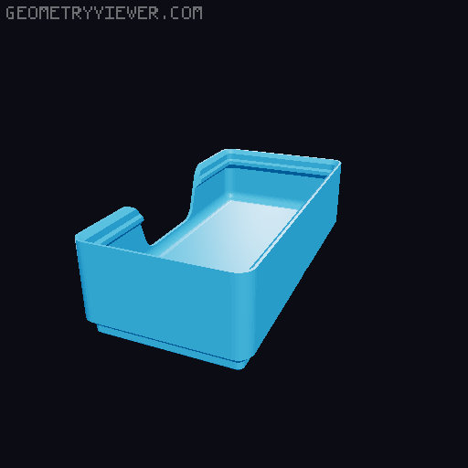 Gridfinity wall cutout collection 3D model thumbnail
