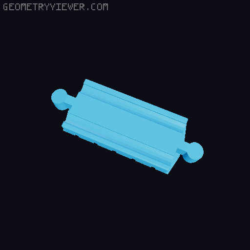 Wooden railway bridge system for Fischertechnik 3D model thumbnail