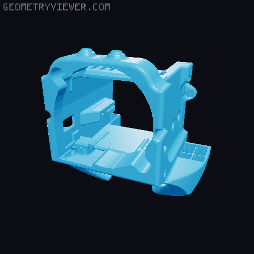 Neptune 4 Plus / Max -  3x 5015 fan Printhead - Threaded Inserts V2 3D model thumbnail