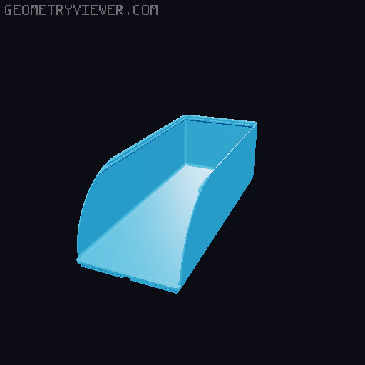 Gridfinity rouded bins collection all sizes 3D model thumbnail
