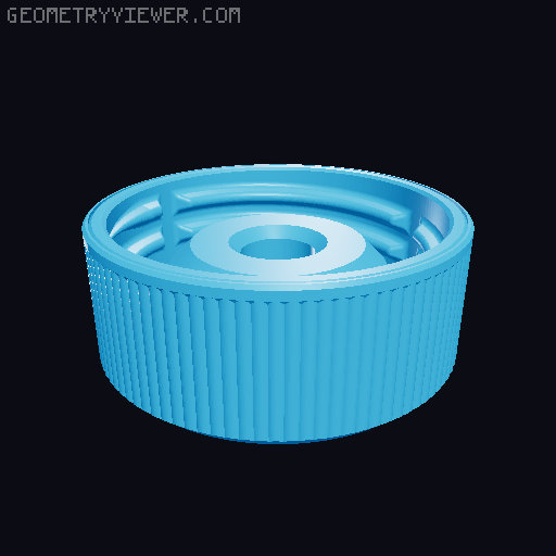 PET bottle dust protector funnel attachments 3D model thumbnail