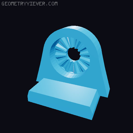 phone surface mount for car 3D model thumbnail