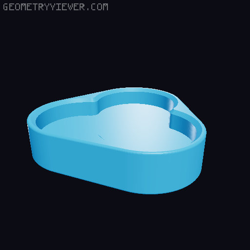 Magnetic sliding fidget 3D model thumbnail