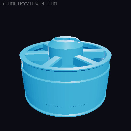 new engine frame and rim 3D model thumbnail