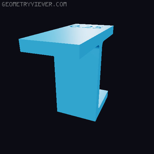 Top Z Distance Support Test 3D model thumbnail
