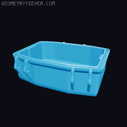 Rugged Waterproof Case DJI Mini 3/Mini 3 Pro 3D model thumbnail