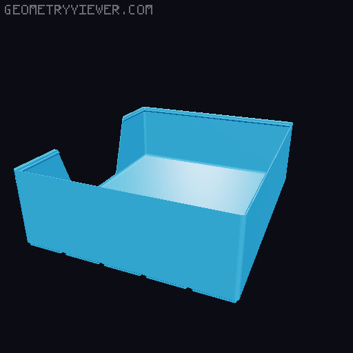 Gridfinity wall cutout collection 3D model thumbnail
