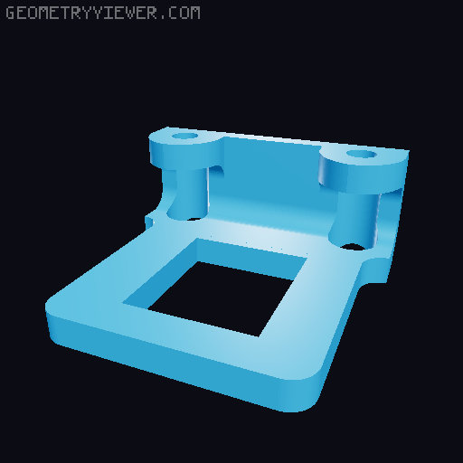 Bambu Hotend mount  for THE 100 v1.1 3D model thumbnail