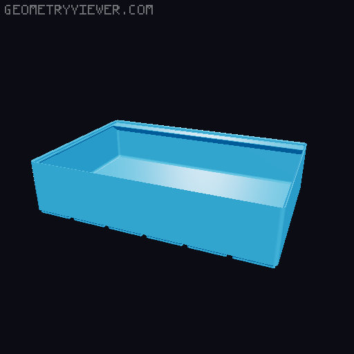 Gridfinity cups height 8 (60mm) collection 3D model thumbnail