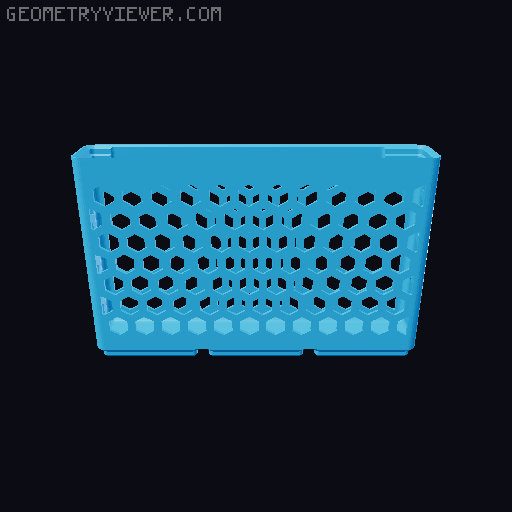 Gridfinity Hex Bins all sizes 3D model thumbnail