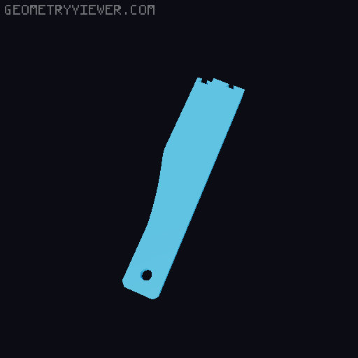Flansch 200mm Abzug 3D model thumbnail