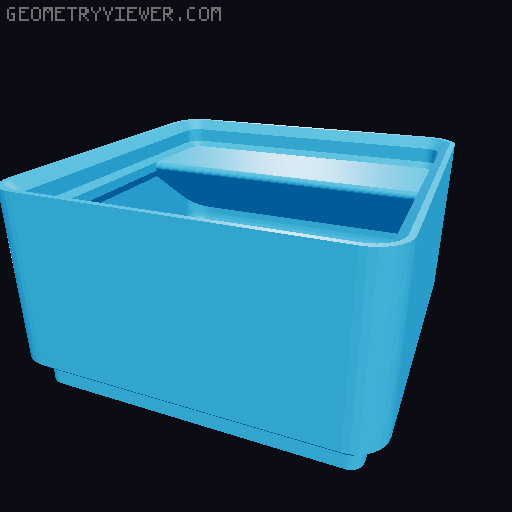 Gridfinity cups height 3 (25mm) collection 3D model thumbnail