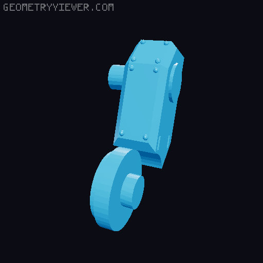 40mm attachments 3D model thumbnail