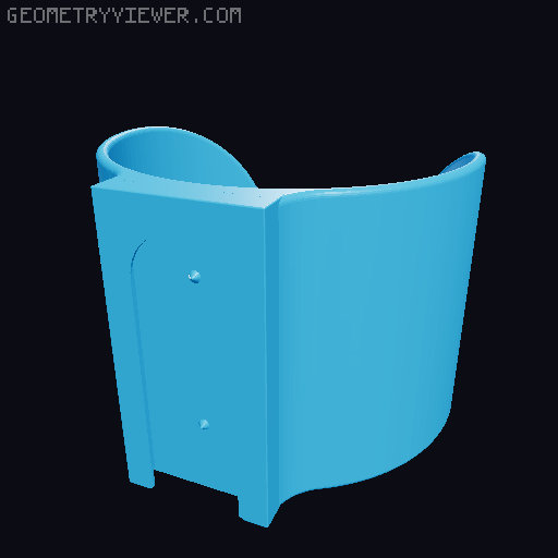 Multiboard bottle holders with open bottom in various sizes 3D model thumbnail