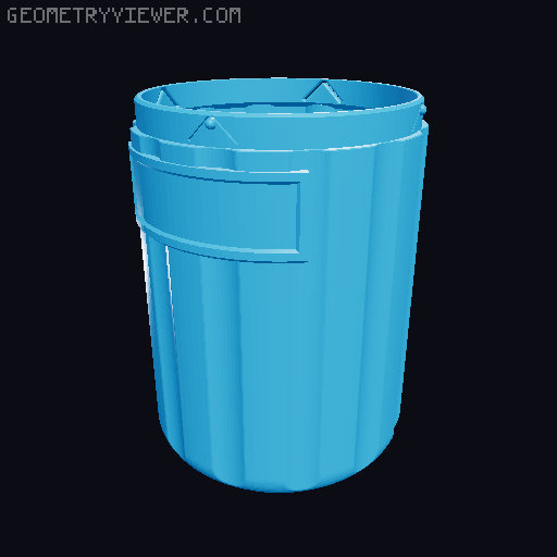 Twist Lock Container, Multiple sizes, Stackable. 3D model thumbnail