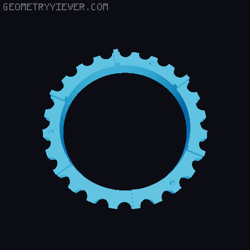 Turning ring for Print-in-Place Twisty Puzzle Box 3D model thumbnail