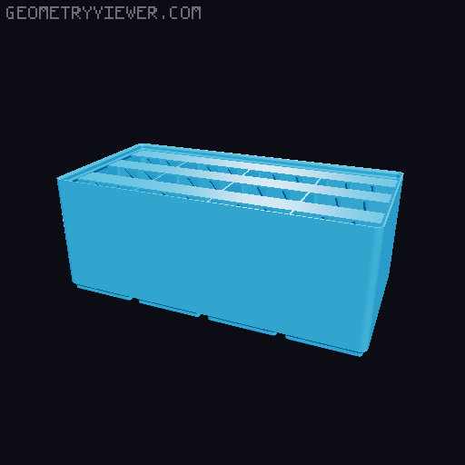 Gridfinity Ultra Light Bins - Divider Label Edition 3D model thumbnail