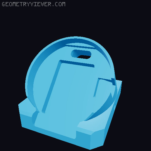 E3NG - Knomi v1 or v2 Mount 3D model thumbnail