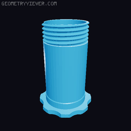 Prusament Master-Spool - Inner width dimensions 60mm, 70mm, 80mm, 90mm, 100mm 3D model thumbnail