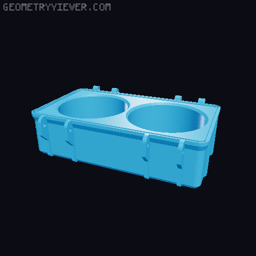 Shimano reel spool box 3D model thumbnail