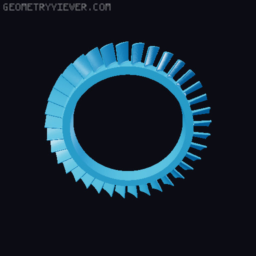 3D Printable Jet Engine 3D model thumbnail