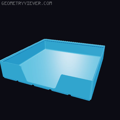 Gridfinity wall cutout collection 3D model thumbnail