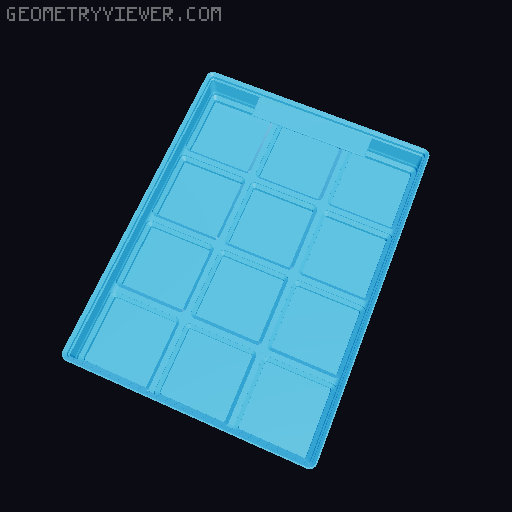 Gridfinity cups height 3 (25mm) collection 3D model thumbnail