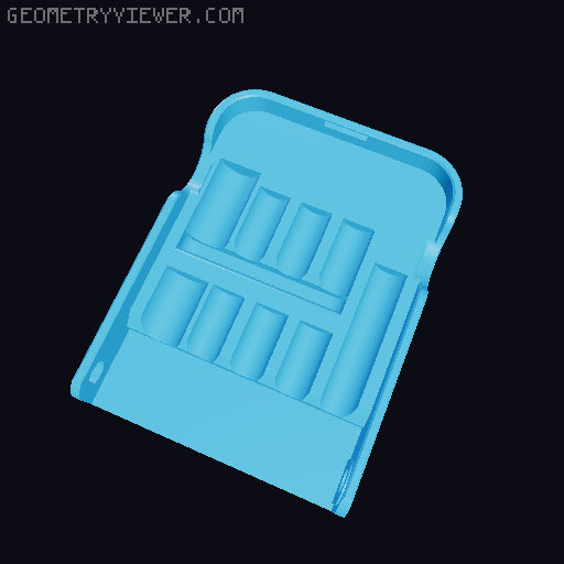 Case for Threaded Inserts Soldering Tips | M2 M2.5 M3 M4 M5 M6 M8 3D model thumbnail