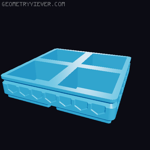 Gridfinity - Single print vase mode bins 3D model thumbnail