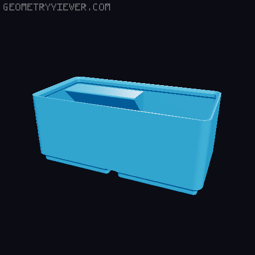 Re-mix Milwaukee Packout Low Profile Compact Organizer to add Gridfinity organizer bins. 3D model thumbnail