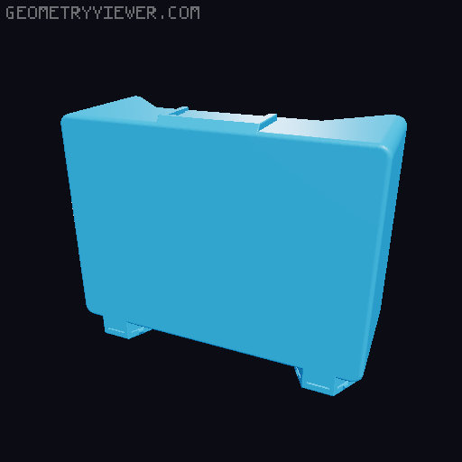 Storage box for Honeycomb storage wall - many sizes 3D model thumbnail