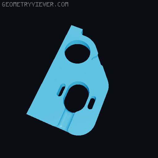 A2212 Motor Mount for Chassis 1/10 Adaptable - DKS-Basic by Duke Doks 3D model thumbnail