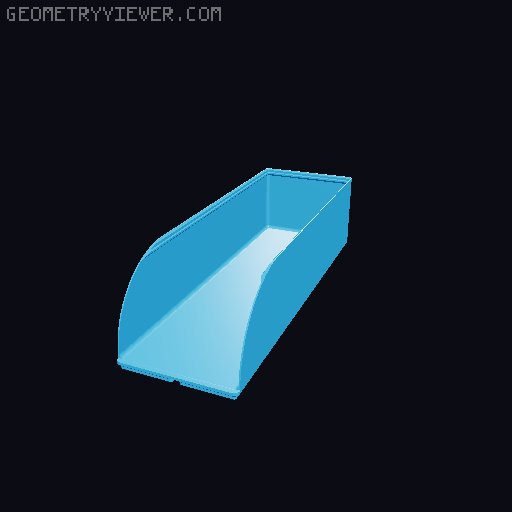Gridfinity rouded bins collection all sizes 3D model thumbnail