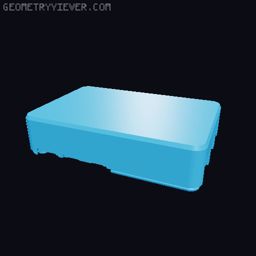 Raspberry Pi 5 Case Snap - based On Malolo's screw-less design - Customizable 3D model thumbnail