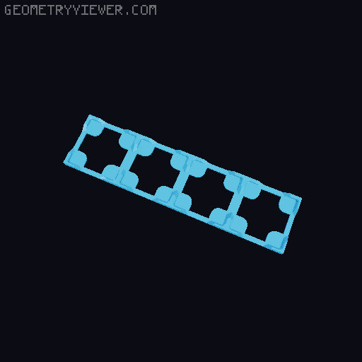 Thin Gridfinity Magnet Base - up to 12x12 3D model thumbnail