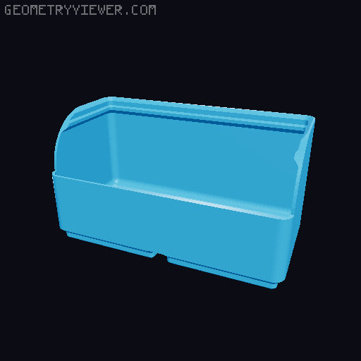 Gridfinity rouded bins collection all sizes 3D model thumbnail