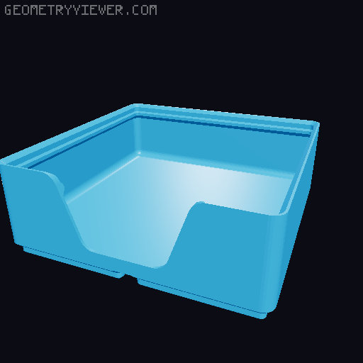 Gridfinity wall cutout collection 3D model thumbnail