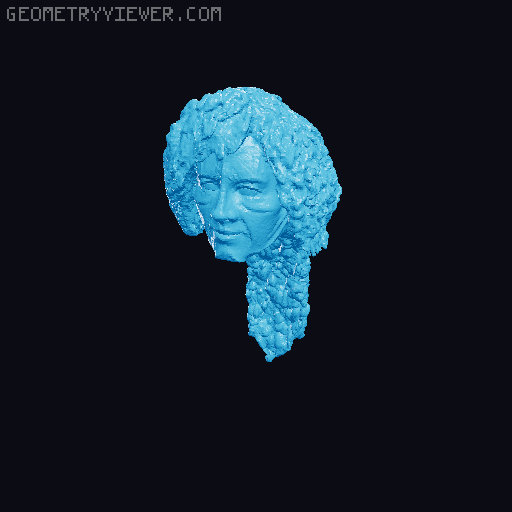 Ilia Dax figure head- Starfleet Academy 3D model thumbnail