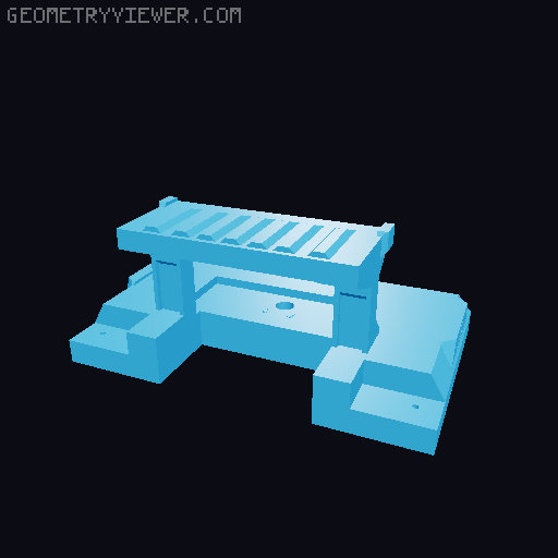 Professor Boots - RC Bulldozer Wide Upper Body adjustments. 3D model thumbnail