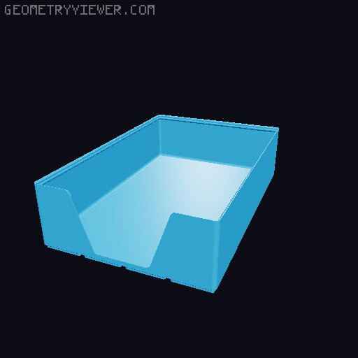Gridfinity wall cutout collection 3D model thumbnail