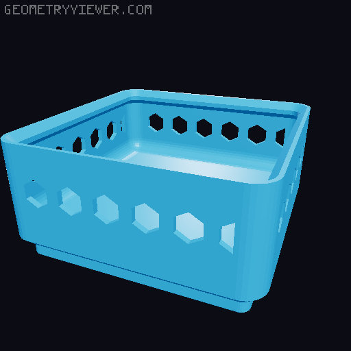 Gridfinity Hex Bins all sizes 3D model thumbnail