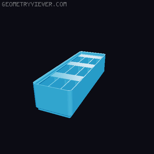 Gridfinity Ultra Light Bins - Divider Label Edition 3D model thumbnail