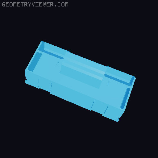 Hexx Case Tool Roll - TRUE Flat Bottom 3D model thumbnail