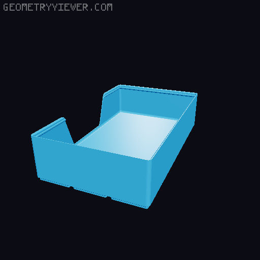 Gridfinity wall cutout collection 3D model thumbnail