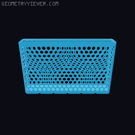 Gridfinity Hex Bins all sizes 3D model thumbnail