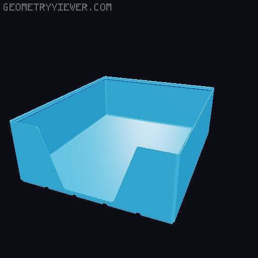 Gridfinity wall cutout collection 3D model thumbnail