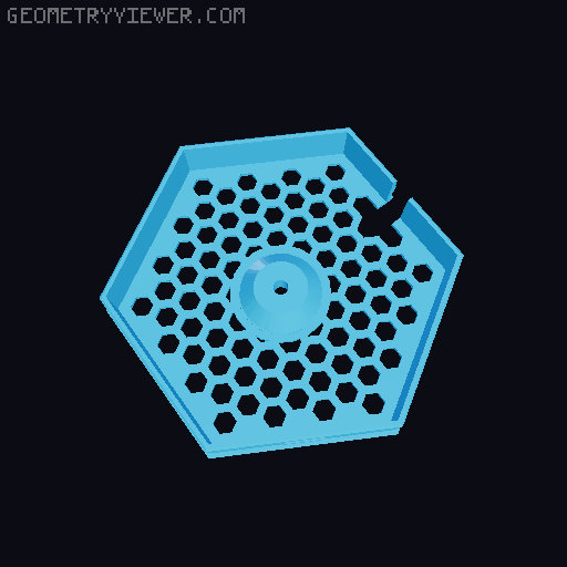Desktop Fountain Flower Pot 3D model thumbnail