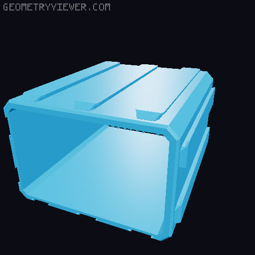 Modular Organizer 3D model thumbnail