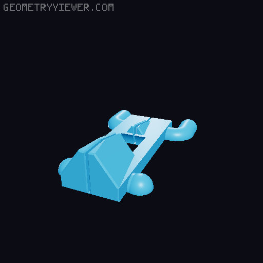 Sy's Peglock - Parametric Pegboard Attachment. 3D model thumbnail